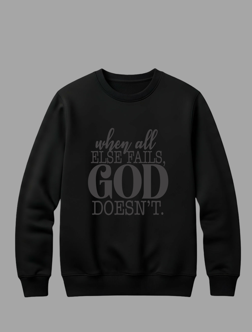 When all else fails GOD doesn’t