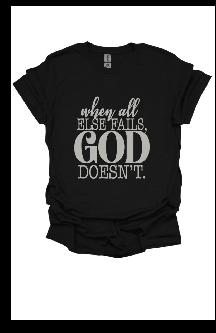 When all else fails GOD doesn’t