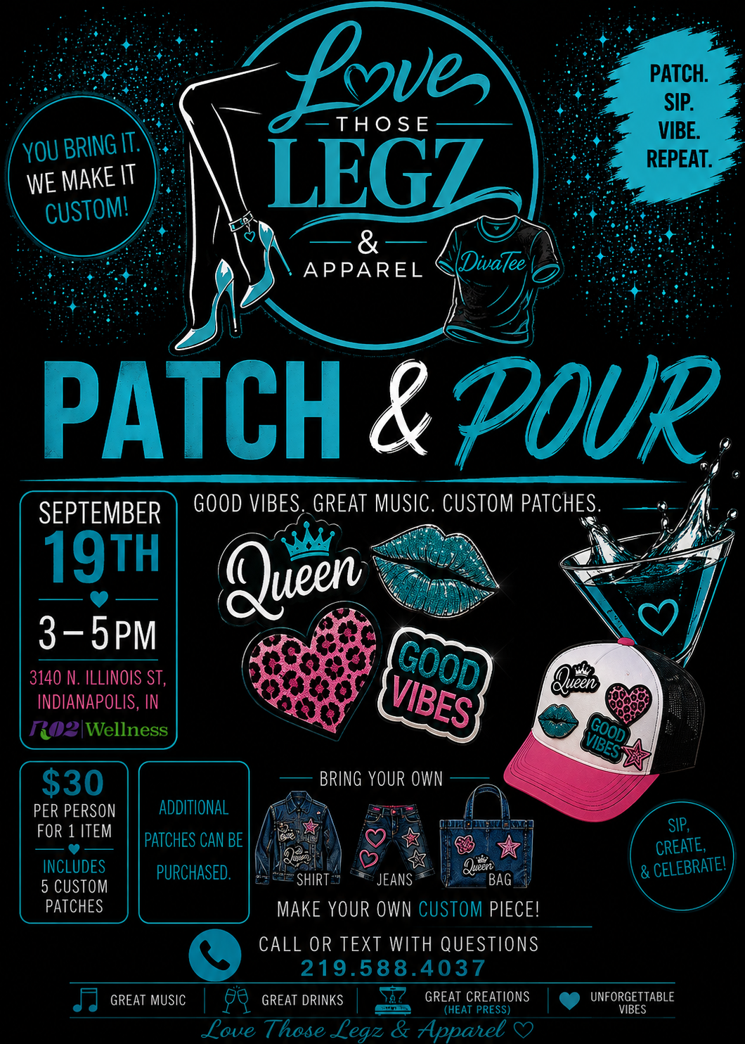 PATCH & POUR CUSTOM PATCH PARTY